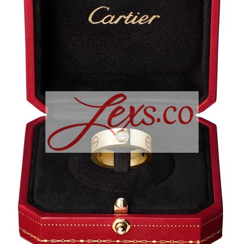 Cartier Love Ring Replica 18K Yellow Gold 3 Diamonds Copy B4032400